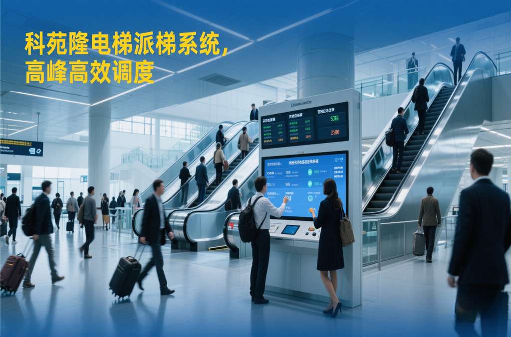 科苑隆電梯目的選層派梯系統(tǒng)：機場垂直交通的智慧調度官